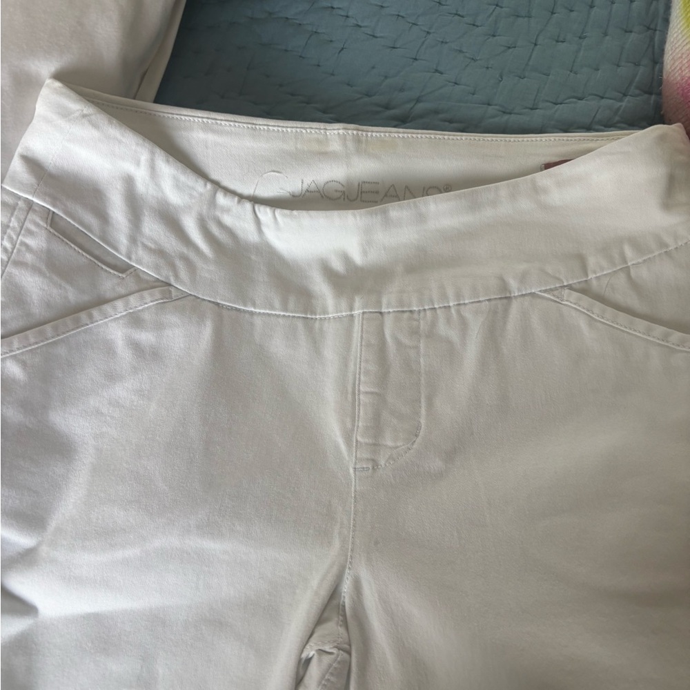 Jag Jeans White Chinos with Decorative Stitching - Picture 3 of 6